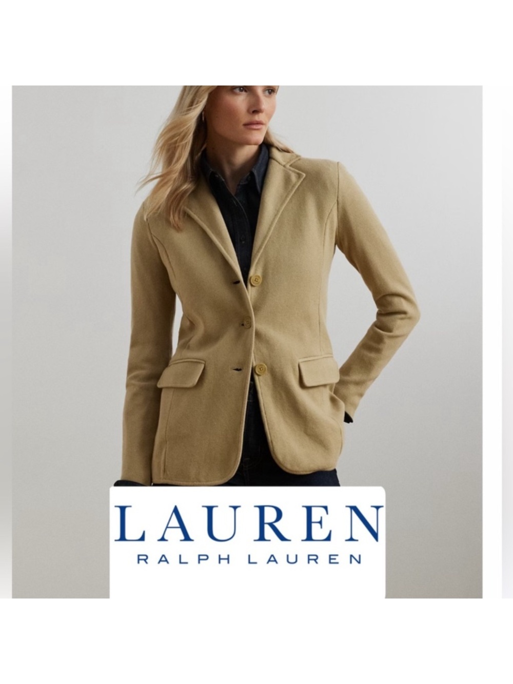 Lauren Ralph Lauren cotton blazer. XL